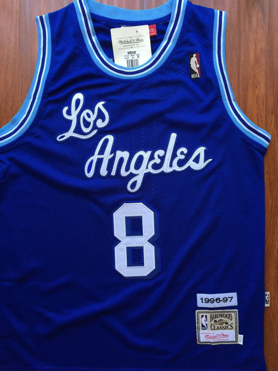 Men 8 Kobe Bryant Jersey Blue Christmas Los Angeles Lakers Swingman Jersey