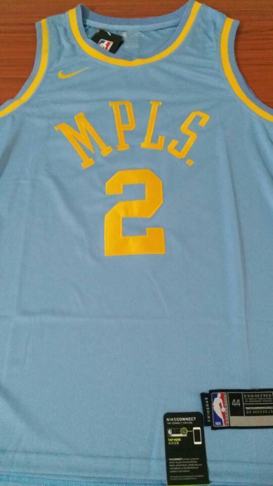 Men 2 Lonzo Ball Jersey Blue Los Angeles Lakers MPLS Fanatics