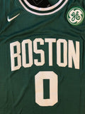 Men 0 Jayson Tatum Jersey Green Boston Celtics Jersey Authentic Player