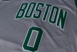 Men 0 Jayson Tatum Jersey City Edition Gray Boston Celtics Jersey Player