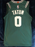 Men 0 Jayson Tatum Jersey Green Boston Celtics Jersey Authentic Player