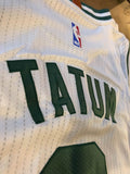 Men 0 Jayson Tatum Jersey White Boston Celtics Jersey Player version