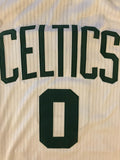 Men 0 Jayson Tatum Jersey White Boston Celtics Jersey Player version