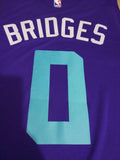 Men 0 Miles Bridges Jersey Purple Charlotte Hornets Jersey Fanatics