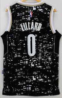Men 0 Damian Lillard Jersey City Black Portland Trail Blazers Swingman
