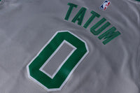 Men 0 Jayson Tatum Jersey City Edition Gray Boston Celtics Jersey Player