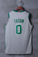 Men 0 Jayson Tatum Jersey City Edition Gray Boston Celtics Jersey Player