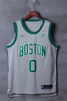 Men 0 Jayson Tatum Jersey City Edition Gray Boston Celtics Jersey Player