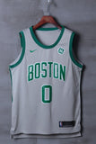 Men 0 Jayson Tatum Jersey City Edition Gray Boston Celtics Jersey Player