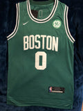 Men 0 Jayson Tatum Jersey Green Boston Celtics Jersey Authentic Player