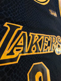 Men 0 Kyle Kuzma Jersey City Edition Black Los Angeles Lakers Authentic Player