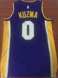 Men 0 Kyle Kuzma Jersey Purple Los Angeles Lakers Swingman Fanatics