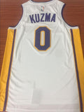 Men 0 Kyle Kuzma Jersey White Los Angeles Lakers Swingman Fanatics