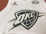 Men 2018 All Star 0 Russell Westbrook Jersey White Oklahoma City Thunder
