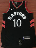 Men 10 DeMar DeRozan Jersey Black Toronto Raptors Jersey Swingman Fanatics