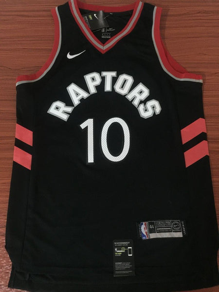 Men 10 DeMar DeRozan Jersey Black Toronto Raptors Jersey Swingman Fanatics
