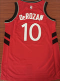 Men 10 DeMar DeRozan Jersey Red Toronto Raptors Jersey Swingman Fanatics