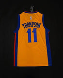 Men Golden State Warriors 11 Klay Thompson Jersey Yellow the Bay