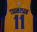 Men Golden State Warriors 11 Klay Thompson Jersey Yellow the Bay