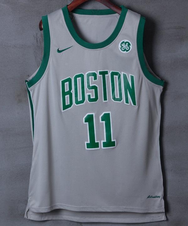 Boston Celtics No11 Kyrie Irving Green Road Stitched NBA Jersey