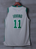 Men 11 Kyrie Irving Celtics Jersey Gray City Edition Authentic Player