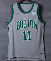 Men 11 Kyrie Irving Celtics Jersey Gray City Edition Authentic Player