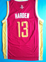 Men 13 James Harden Swingman Jersey Red Yellow Houston Rockets Fanatics