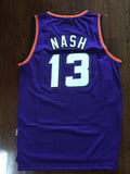 Men 13 Steve Nash Jersey Purple Phoenix Suns Throwback Swingman Jersey