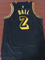 Men 2 Lonzo Ball Jersey Black Los Angeles Lakers Fanatics Swingman