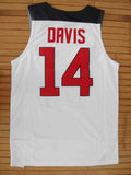 Men 14 Anthony Davis Jersey White Team USA Swingman Fanatics