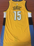 Men 15 Nikola Jokic Jersey Yellow Denver Nuggets Swingman Jersey Fanatics