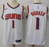 Men 1 Devin Booker Jersey White Phoenix Suns Jersey Swingman Fanatics