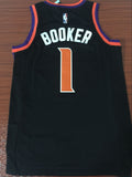 Men 1 Devin Booker Jersey Black Phoenix Suns Jersey Fanatics Swingman