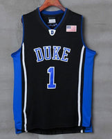Men 1 Kyrie Irving Jersey Duke Blue Devils Jersey Throwback Swingman