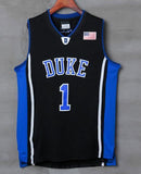 Men 1 Kyrie Irving Jersey Duke Blue Devils Jersey Throwback Swingman