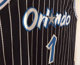 Men 1 Penny Hardaway Jersey Black Orlando Magic Swingman Jersey