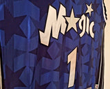 Men 1 Penny Hardaway Jersey Blue Orlando Magic Thowback Swingman Jersey