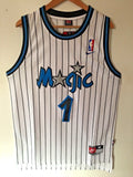 Men 1 Penny Hardaway Jersey White Orlando Magic Thowback Swingman Jersey
