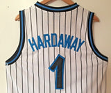 Men 1 Penny Hardaway Jersey White Orlando Magic Thowback Swingman Jersey