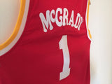 Men 1 Tracy McGrady Jersey Red Houston Rockets Throwback Swingman