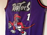 Men 1 Tracy McGrady Jersey Purple Toronto Raptors Throwback Swingman