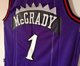 Men 1 Tracy McGrady Jersey Purple Toronto Raptors Throwback Swingman