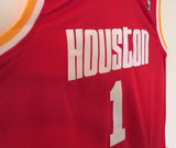 Men 1 Tracy McGrady Jersey Red Houston Rockets Throwback Swingman