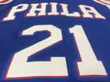 Men 21 Joel Embiid Jersey Blue Philadelphia 76ers Swingman Jersey Fanatics