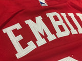 Men 21 Joel Embiid Jersey Red Philadelphia 76ers Swingman Jersey Fanatics