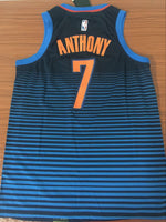 Men 7 Carmelo Anthony Jersey Blue Oklahoma City Thunder Fanatics