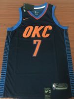 Men 7 Carmelo Anthony Jersey Blue Oklahoma City Thunder Fanatics