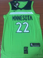 Men 22 Andrew Wiggins Jersey Green Minnesota Timberwolves Fanatics
