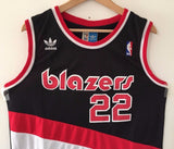Men 22 Clyde Drexler Jersey Black Portland Trailblazers Swingman Jersey