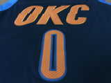 Men 0 Russell Westbrook Jersey Blue Oklahoma City Thunder Jersey Fanatics